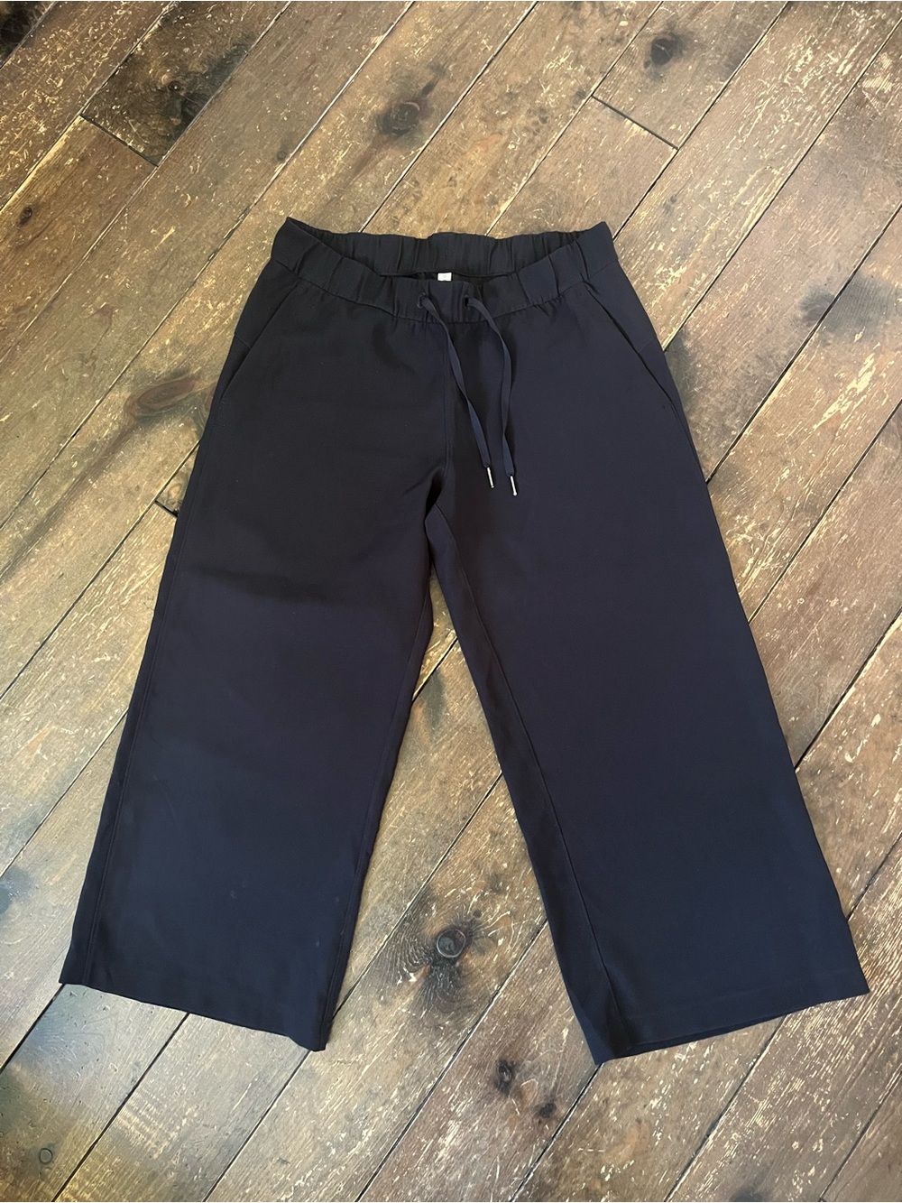 lululemon athletica Black Wide-Leg Drawstring Sweatpants